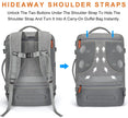 Carry on Backpack, Extra Large 40L Flight Approved Travel Backpack for Men & Women,Expandable Large Suitcase Backpacks With 4 Packing Cubes,Water Resistant Luggage Daypack Business Weekender Bag,Grey 🍁 All In One Marketplace Canada