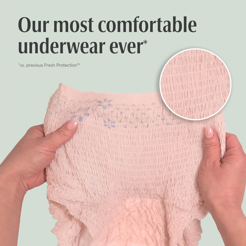 Depend FIT-FLEX Adult Incontinence Underwear for Women, Maximum Absorbency, S, Blush, 32 Count 🍁 All In One Marketplace Canada