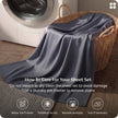 Bedsure 100% Rayon Bamboo Sheets Queen Size Set, Dark Grey 🍁 All In One Marketplace Canada