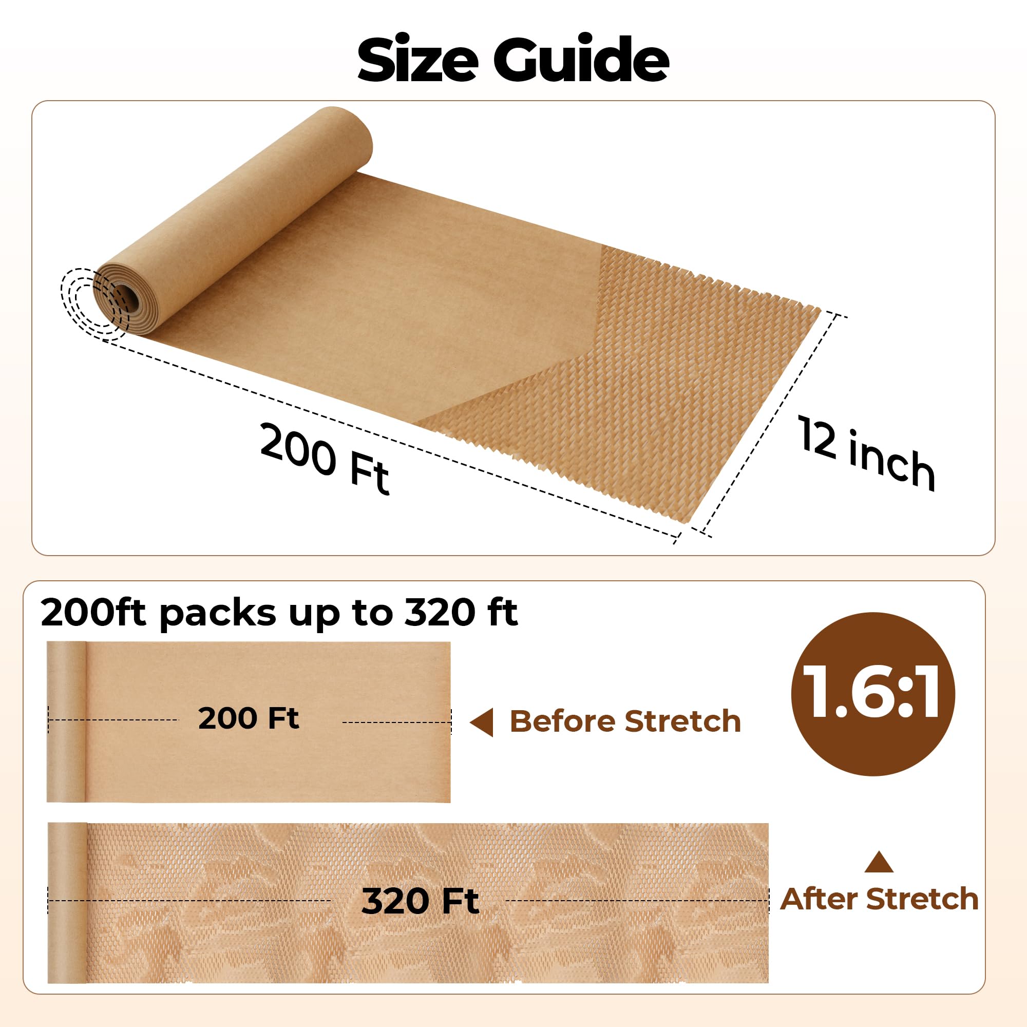 Tera Honeycomb Packing Paper Eco-friendly: 12