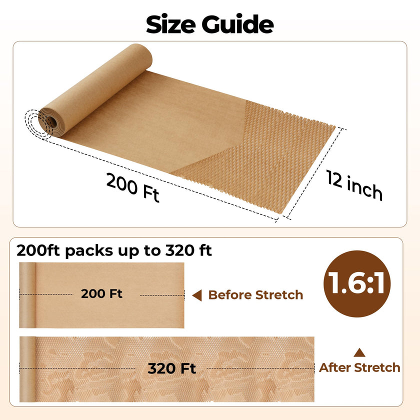 Tera Honeycomb Packing Paper Eco-friendly: 12