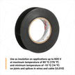 3M Temflex 165, Vinyl Colour Coding Electrical Tape, Black, 3/4in x 60ft, 10 Rolls 🍁 All In One Marketplace Canada
