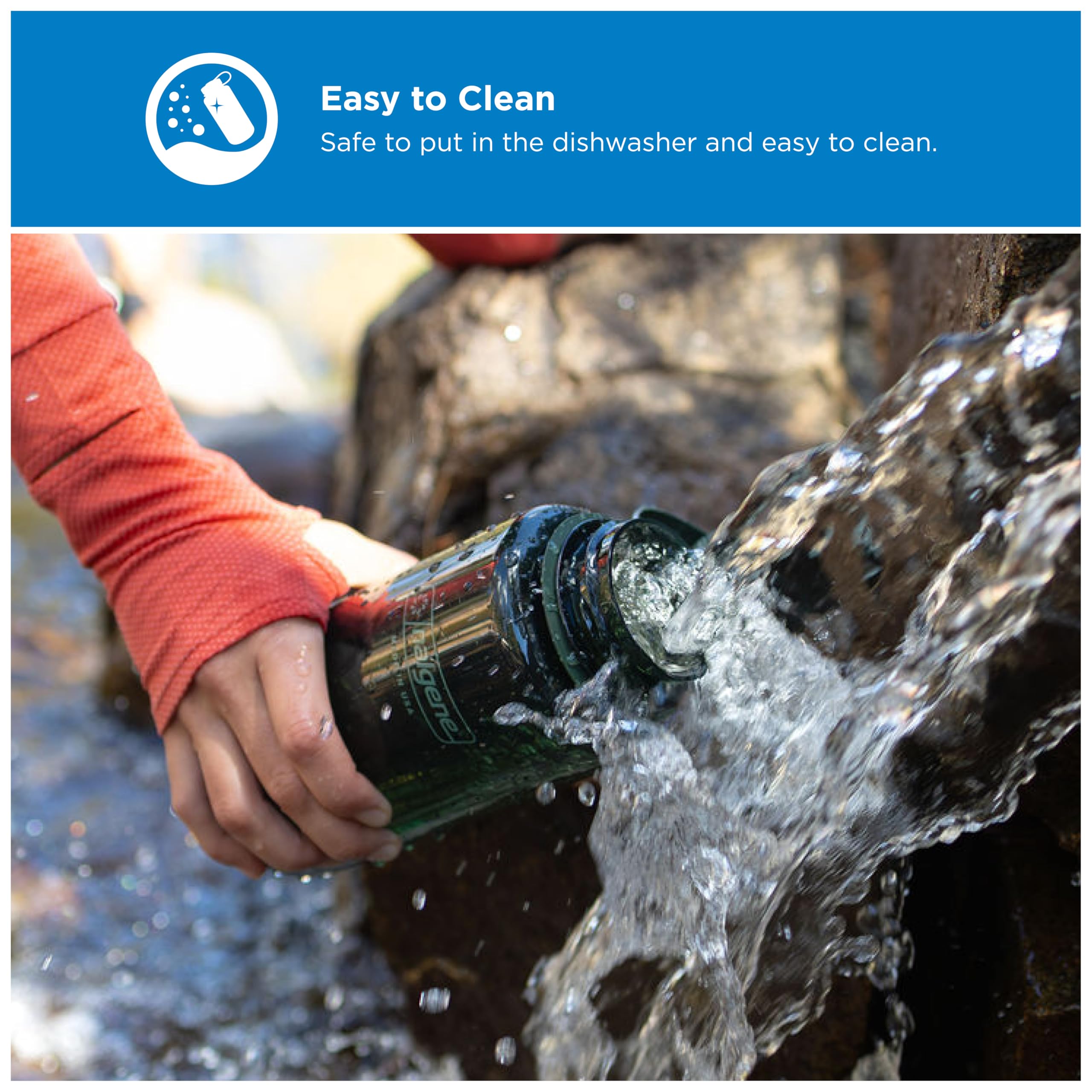 Nalgene 32 oz Wide Mouth Water Bottle BPA-Free, Durable & Leak Proof, Lightweight Bottle for Hiking & Gym, Work & Travel, Amethyst 🍁 All In One Marketplace Canada