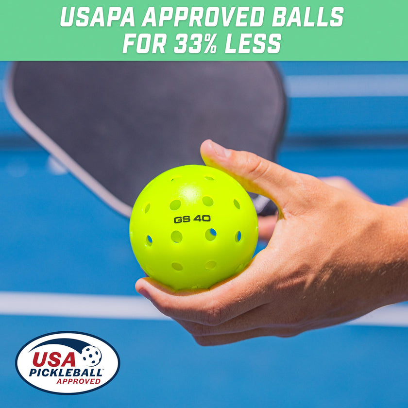 GoSports GS 40 Pickleball Balls - 12 Pack of Regulation USAPA Pickleballs 🍁 All In One Marketplace Canada