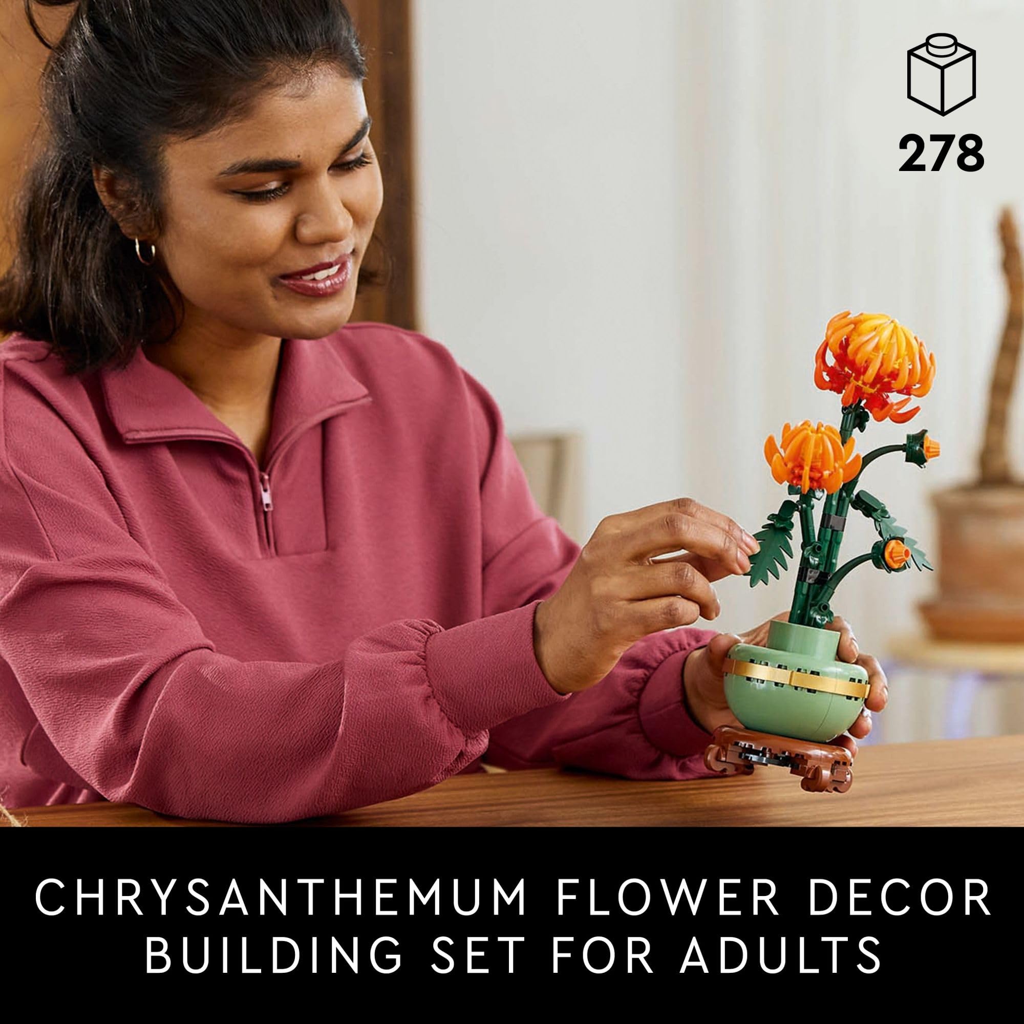 LEGO Botanicals Chrysanthemum Building Set for Adults Ages 18+ - Artificial Flower for Dinner Table Centerpieces & Decoration - Gift for Graduation - 10368 🍁 All In One Marketplace Canada