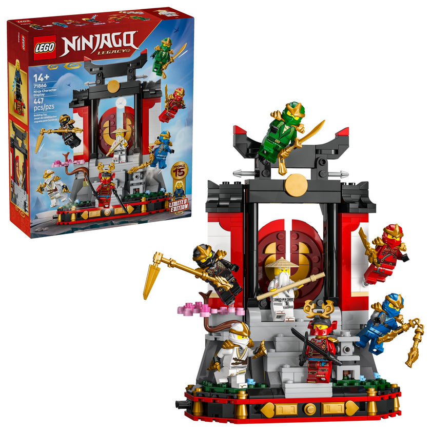 LEGO NINJAGO Ninja Character Display 15th Anniversary Building Toy for Kids, Ages 14+ - Ninja Playset W/Elemental Master of Lightning + 7 Minifigures - Gift Idea for Teen Boys & Girls - 71866 🍁 All In One Marketplace Canada