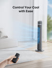 PELONIS Oscillating Tower Fan with Remote Control 40’’ Quiet Stand Up Fan with 3 Speed Settings and 3 Modes 15-Hour Timer LED Display for Bedroom Home Office Use, Black 🍁 All In One Marketplace Canada