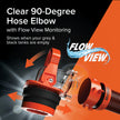 Camco Rhino RV Sewer Adapter PRO - Clear Sewer Hose Elbow with Drain Lock Adapter - Includes Ergonomic Handle & Flexible Adapter (39730) 🍁 All In One Marketplace Canada