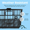 Retrospec Apollo Detachable Front Bike Basket Steel Half-Mesh with Integrated Detachable Hooks and Built-in Handle, Easy Assembly and Portability for Bicycles 🍁 All In One Marketplace Canada