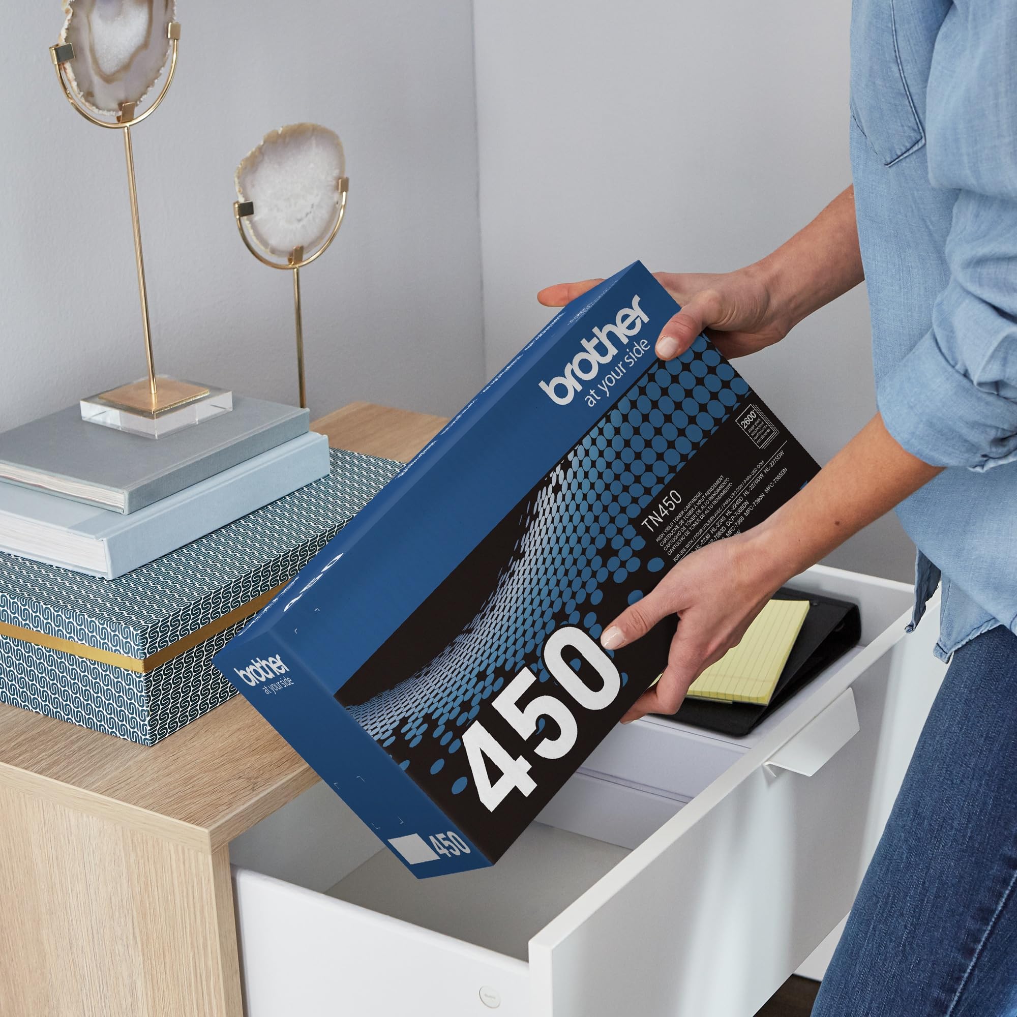 Brother original TN450 High-Yield Black Toner Cartridge, higher yield for value, original toner replacement cartridges, for Brother laser printers DCP-7060D, FAX-2840, HL-2230, MFC-7240 and more 🍁 All In One Marketplace Canada
