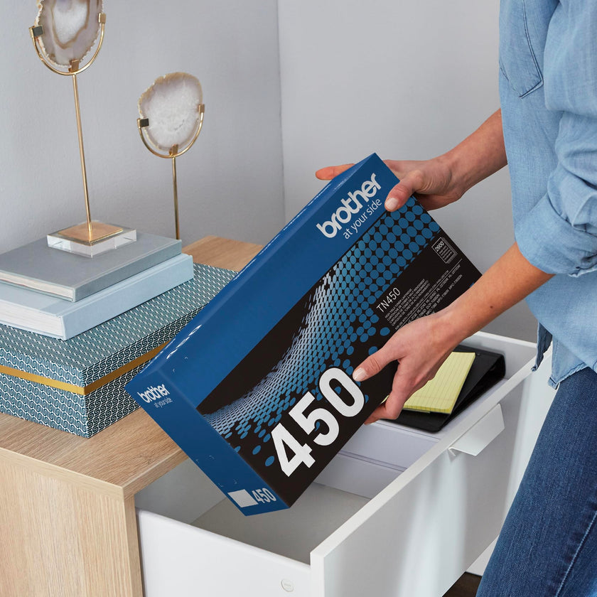 Brother original TN450 High-Yield Black Toner Cartridge, higher yield for value, original toner replacement cartridges, for Brother laser printers DCP-7060D, FAX-2840, HL-2230, MFC-7240 and more 🍁 All In One Marketplace Canada