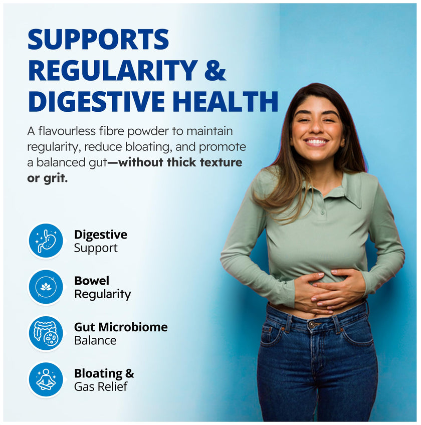 CanPrev Organic Fibre Feel Powder 325g, 65 Servings, Unflavoured & Easy to Mix, Promotes Digestive Wellness & Regularity, Quick-Dissolving & Gentle, Natural Ingredients, Perfect for Smoothies & Shakes 🍁 All In One Marketplace Canada