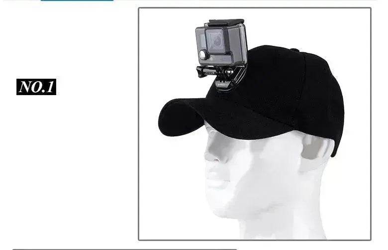 Canvas Sun Hat Cap Cycling Hiking Golfing Fishing For Sports Action Cam Camera