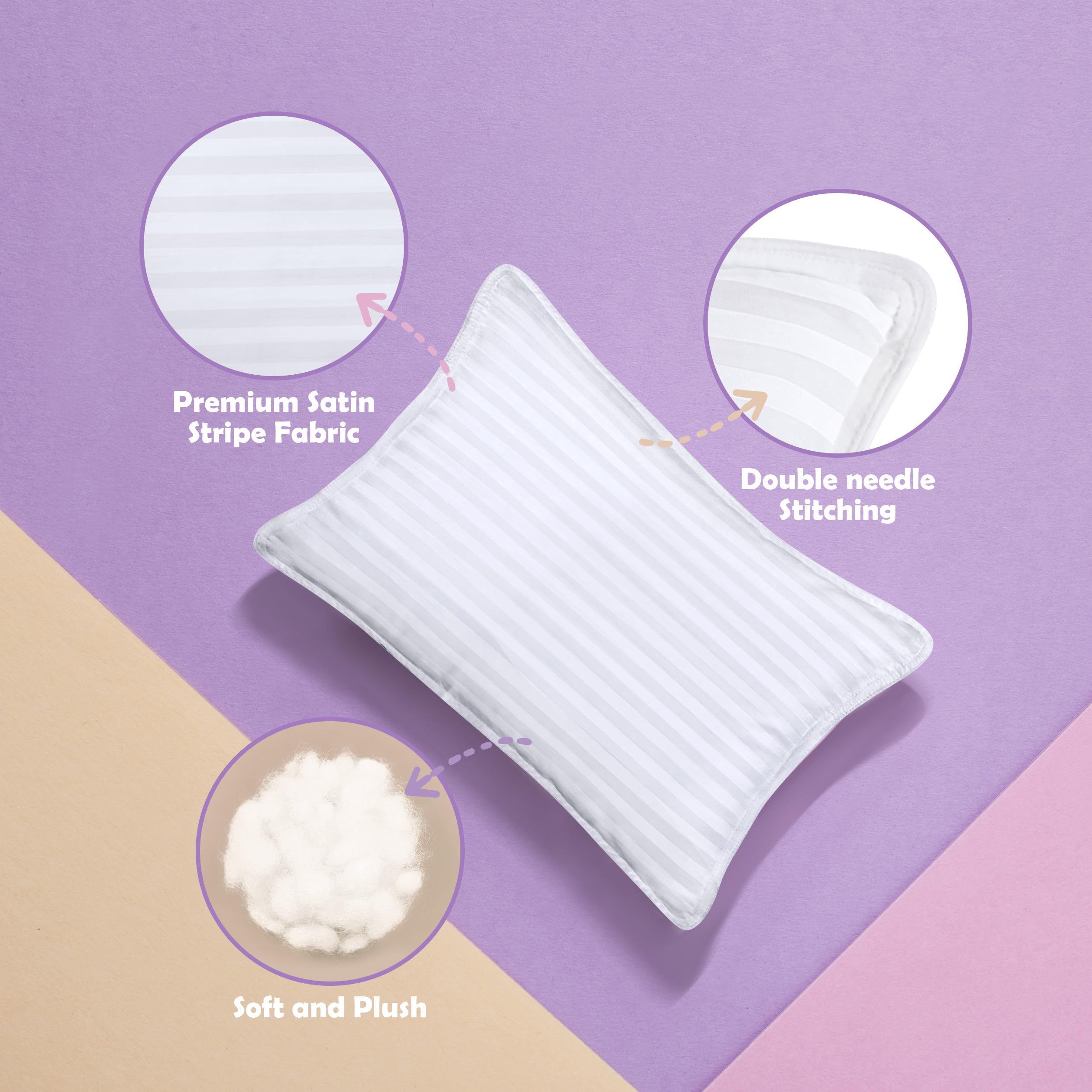 Utopia Bedding Toddler Pillow (White, 2 Pack), 13x18 Toddler Pillows for Sleeping, Soft and Breathable Cotton Blend Shell, Polyester Filling, Small Kids Pillow Perfect for Toddler Bed and Travel 🍁 All In One Marketplace Canada