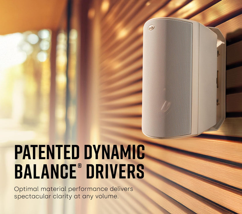 Polk Audio Atrium 6 Outdoor All-Weather Speakers with Bass Reflex Enclosure (Pair, Black), Broad Sound Coverage, Speed-Lock Mounting System 🍁 All In One Marketplace Canada