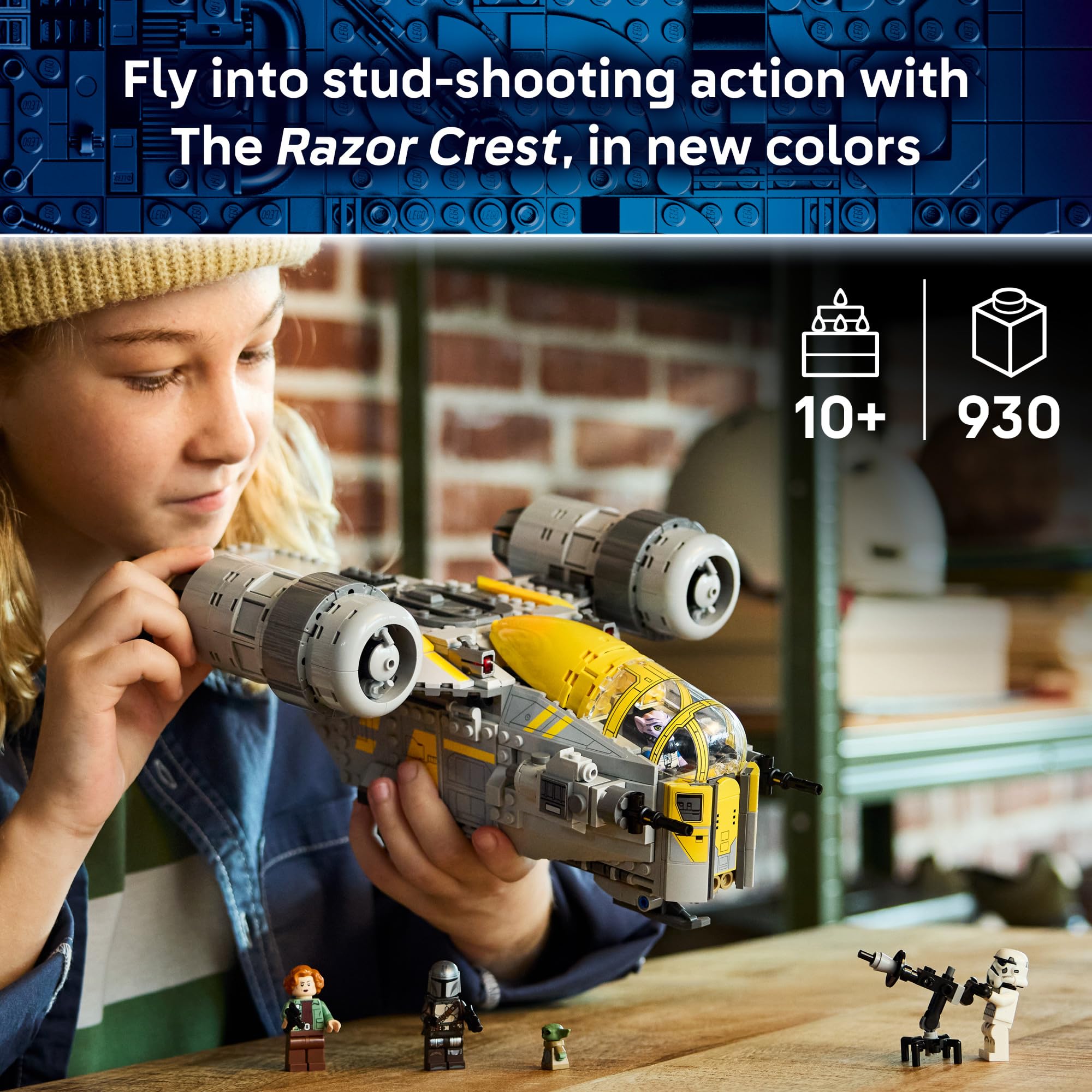 LEGO Star Wars: The Mandalorian and Grogu The Razor Crest Building Toy - Build and Display Set for Boys & Girls, Ages 10+ - Star Wars Gifts for Birthdays & Fans - 75447 🍁 All In One Marketplace Canada