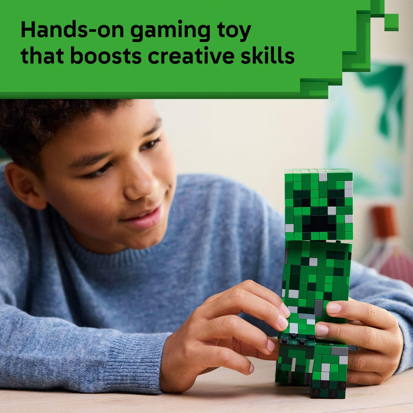 LEGO Minecraft The Creeper Kids Building Toy - Minecraft Toy for Boys & Girls, Ages 10+ - Room Decor for Gamers -W/ 1st Version Minifigure - Gift for Birthdays - 21276 🍁 All In One Marketplace Canada