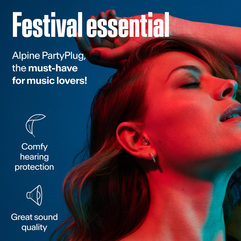 Alpine PartyPlug Concert Ear Plugs - Noise Reduction Ear Plugs for Party, Concert, Festival and Music - Reusable Earplugs (Transparent (Multisize)) 🍁 All In One Marketplace Canada