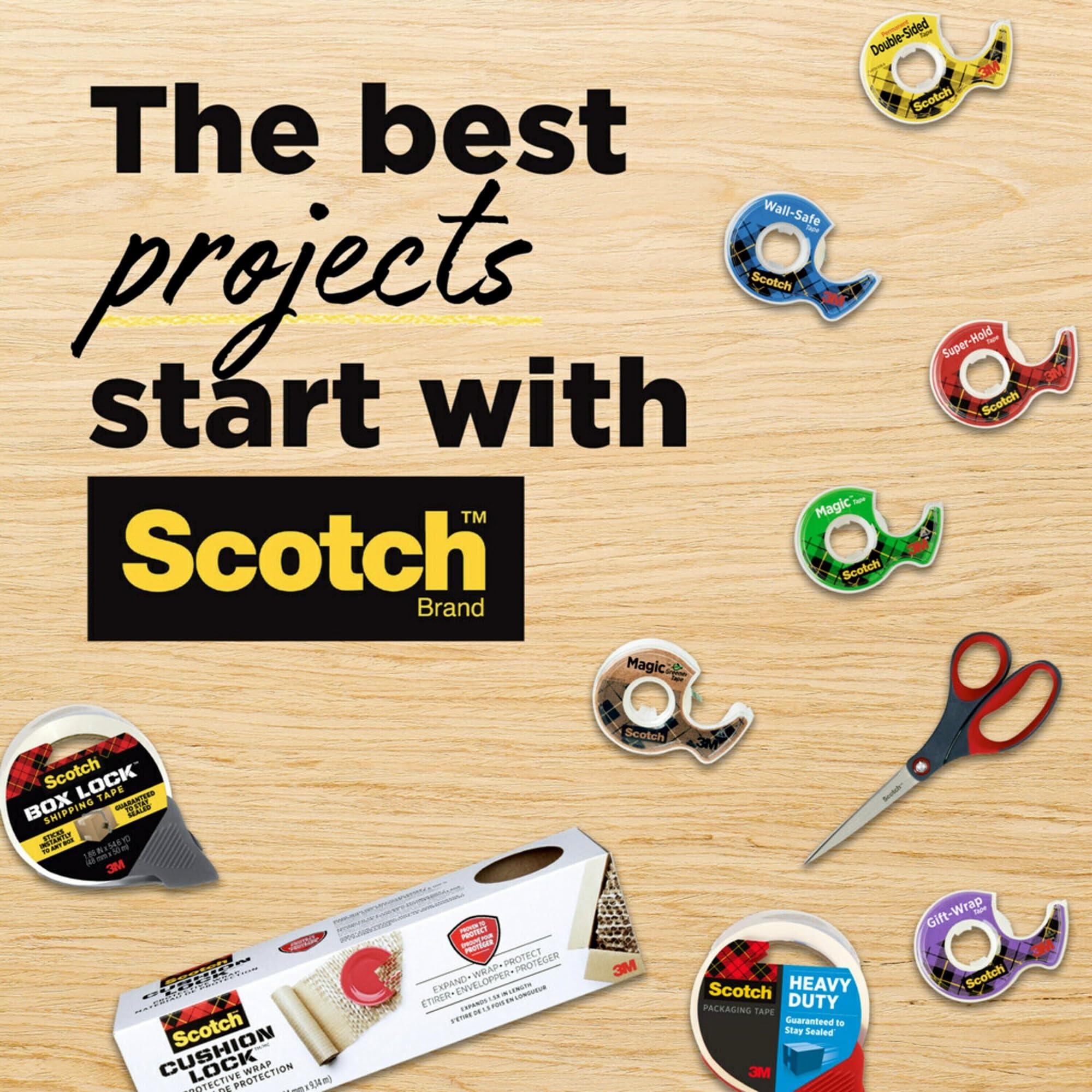 Scotch Tape Magic Tape, 19mm Wide x 25.4m, 8 Rolls 🍁 All In One Marketplace Canada