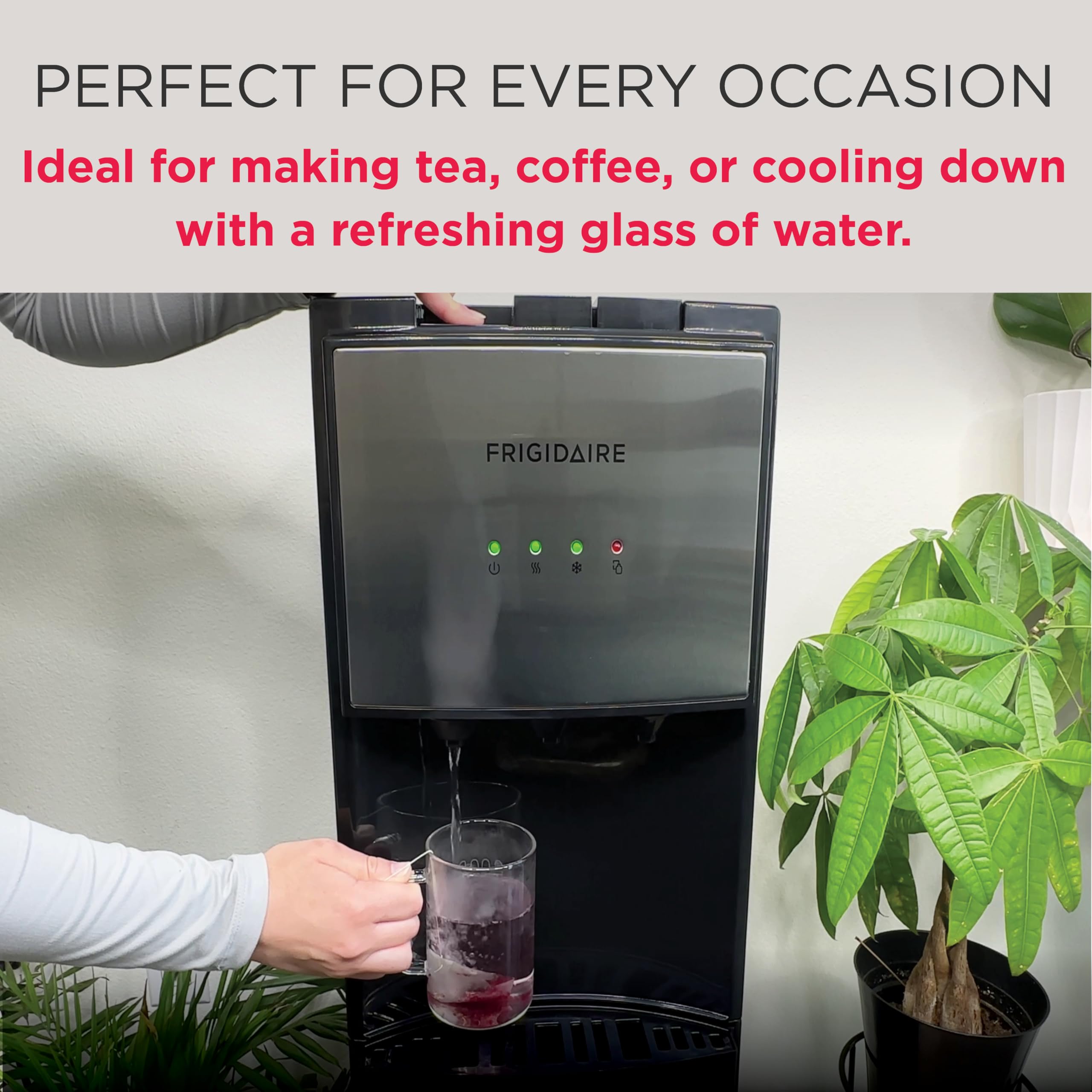 Frigidaire, 5 Gallon Bottom Loading Hot and Cold Water Dispenser, Stainless Steel 🍁 All In One Marketplace Canada