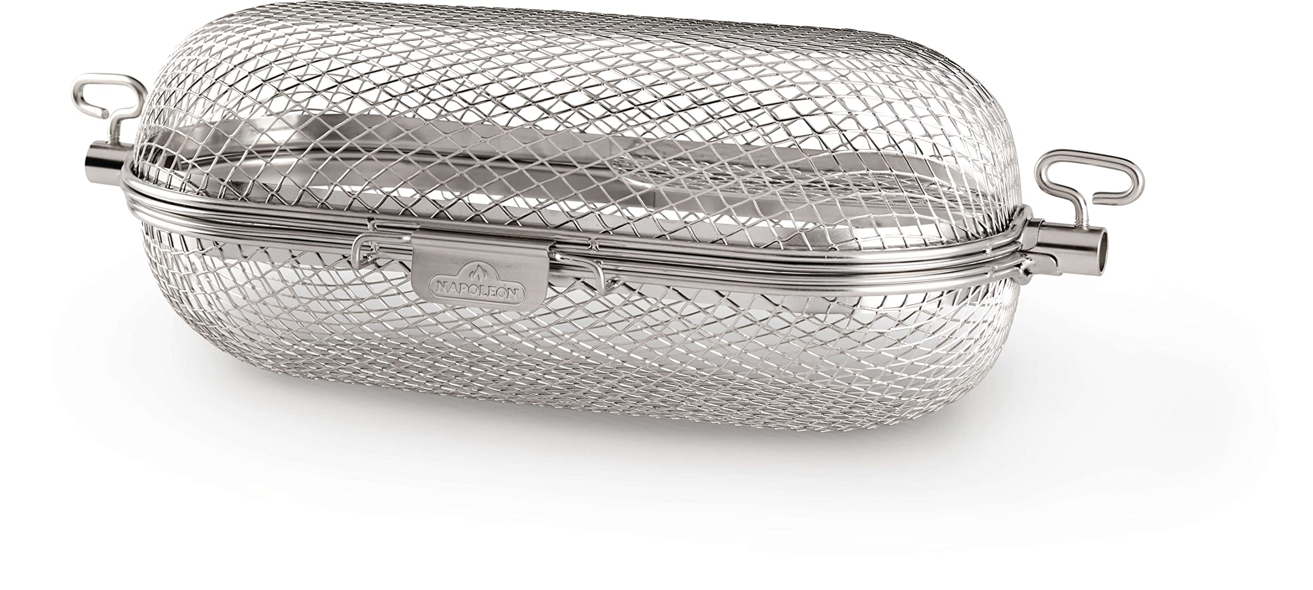 Napoleon Rotisserie Grill Basket Accessory in Stainless Steel - 64000 - Fits All Standard Spit Rods, Best for Even Cooking of Wings, Fries and Roasted Veggies 🍁 All In One Marketplace Canada
