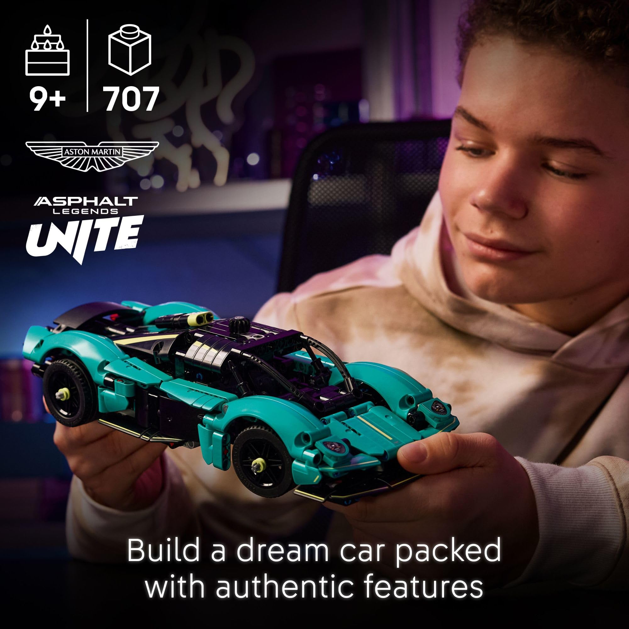 LEGO Technic Aston Martin Valkyrie Toy Car - Kids Model Kit Toy for Boys and Girls, Ages 9+ - Vehicle Building Set for Pretend Play & STEM Learning - Sports Car Gift Idea for Birthdays - 42208 🍁 All In One Marketplace Canada