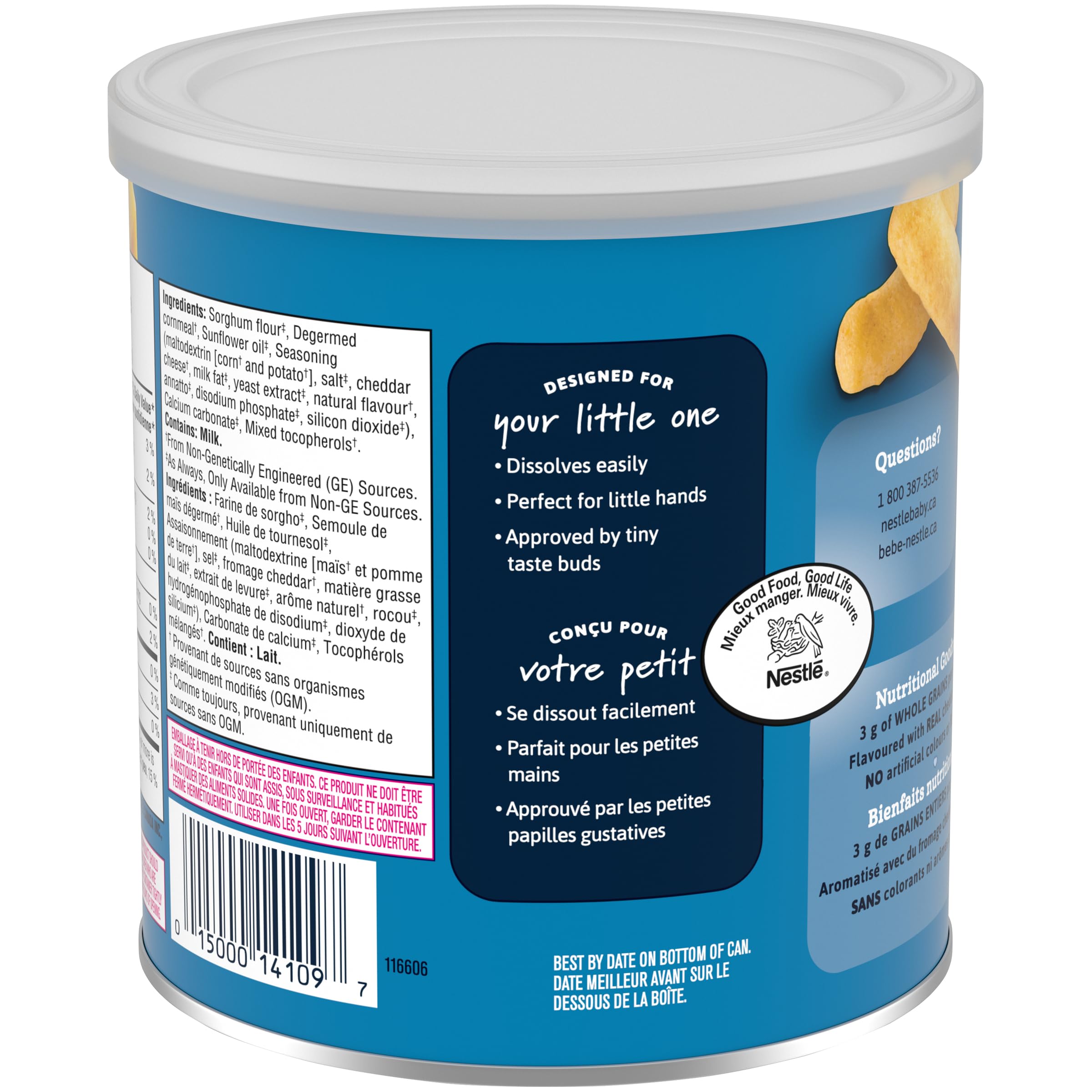 GERBER Lil’ Crunchies Mild Cheddar Flavour Toddler Snacks, 6 Boxes, 252 g 🍁 All In One Marketplace Canada