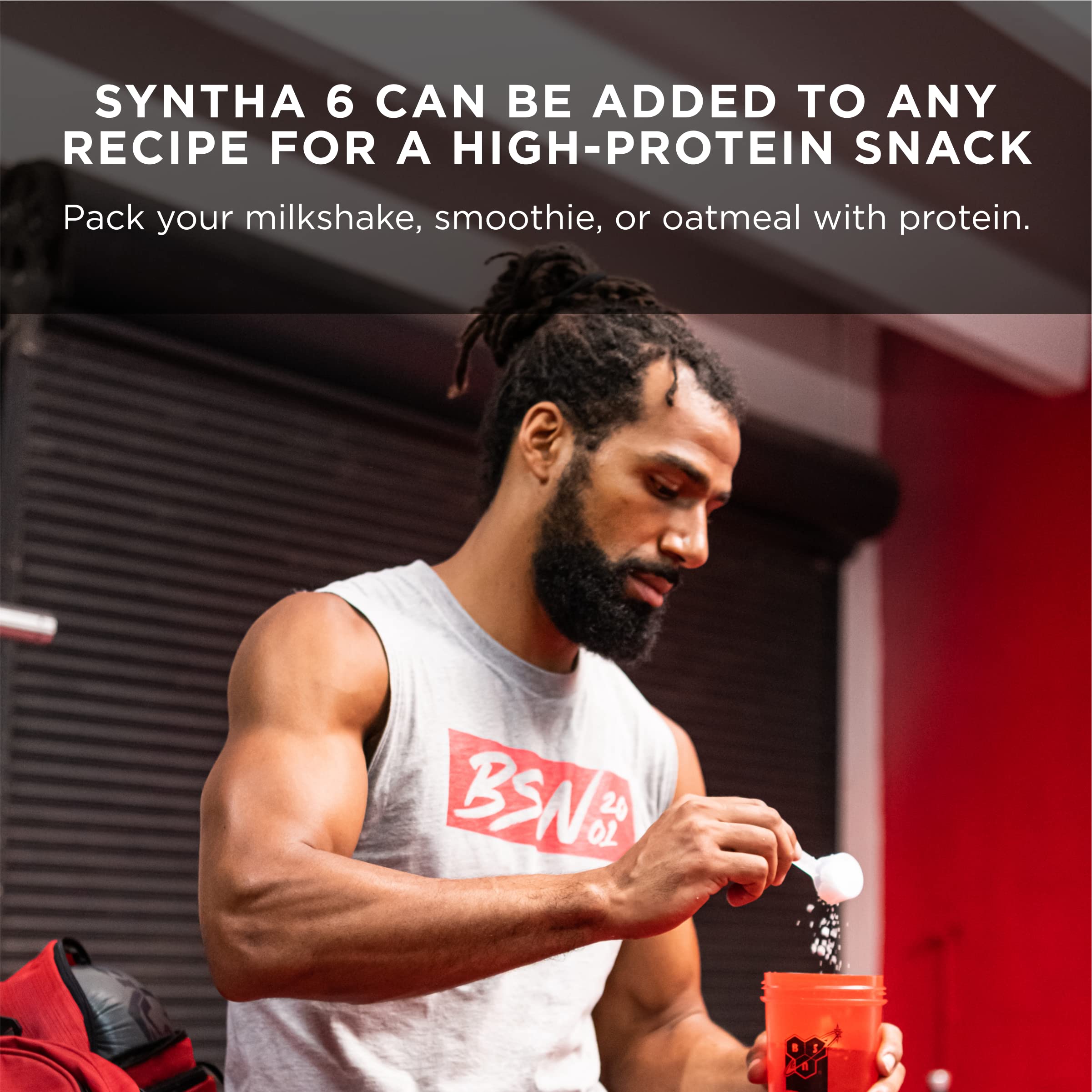 BSN SYNTHA-6 Premium Protein Powder Matrix: Whey Protein + Micellar Casein + Milk Protein Isolate, 2.270g - Vanilla Ice Cream, 48 servings (packaging may vary) 🍁 All In One Marketplace Canada
