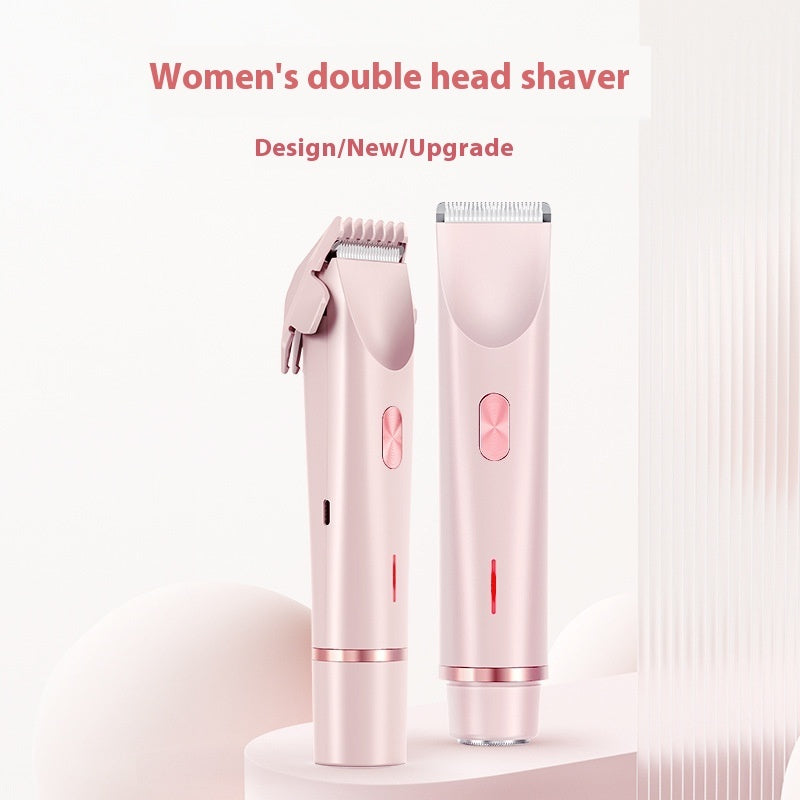 Women's 2-in-1 Electric Shaver & Bikini Trimmer – Wet/Dry Body Hair Razor (Pink, Blue, Purple)