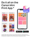 Canon Ivy 2 Mini Photo Printer (Pure White), Bluetooth Portable Smartphone Printer for iOS & Android, Bundle with 110 Zink Sticky-Back Photo Prints, LED Light Bar, Protective Case & USB Cable 🍁 All In One Marketplace Canada