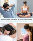 MUSICOZY Sleep Headphones Breathable Bluetooth 5.4 Headband 3D Sleeping Headphones, Wireless Eye Mask Sleep Earbuds for Side Sleeper Office Air Travel Cool Tech Gadgets Unique Gifts (Matte Black) 🍁 All In One Marketplace Canada