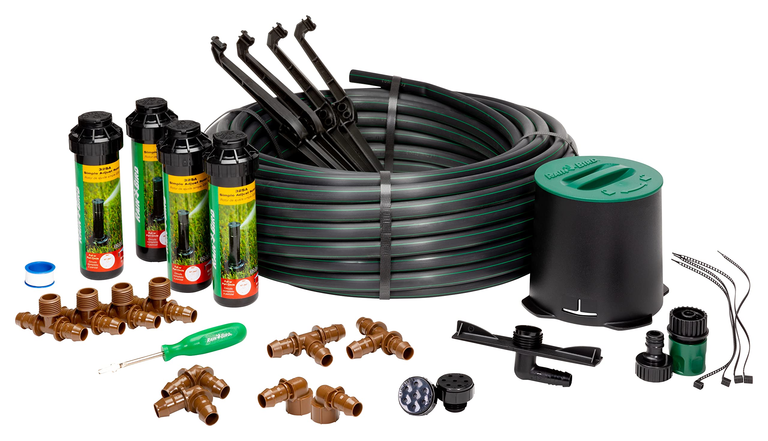 Rain Bird 32HE In-Ground Pro Rotor Pop-up Sprinkler System Kit with Click-N-Go Garden Hose Connection 🍁 All In One Marketplace Canada