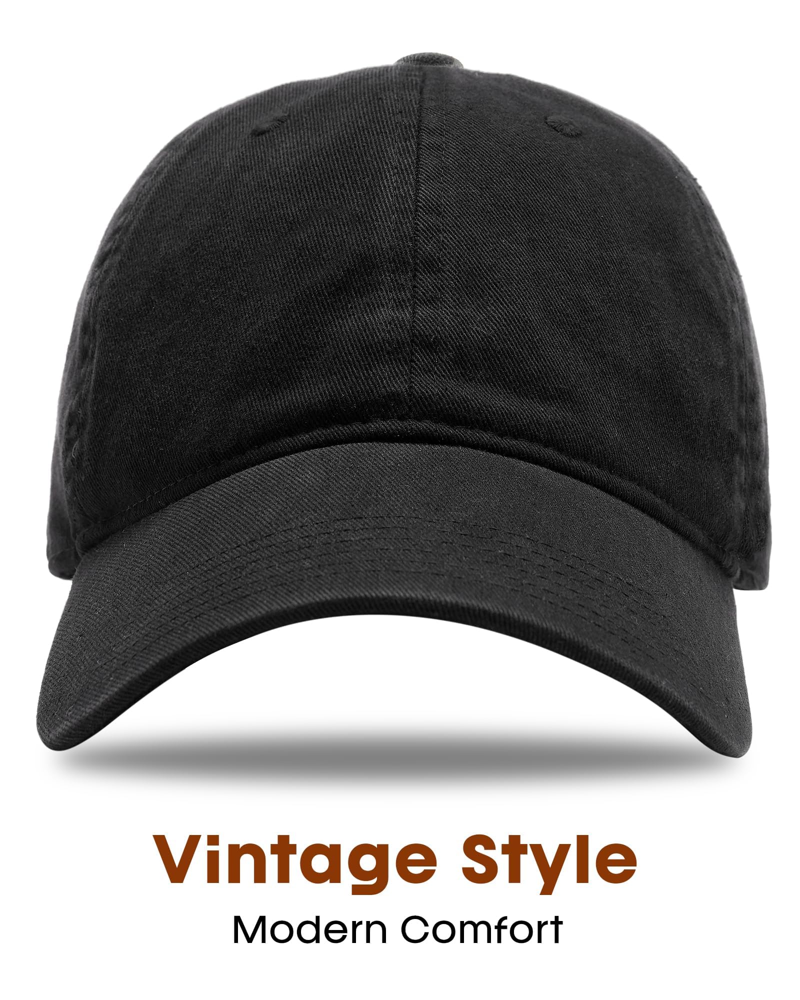 FURTALK Cotton Low Profile Baseball Cap Hat for Men Women Adjustable Dad Hat Four Seasons Classic Black 🍁 All In One Marketplace Canada