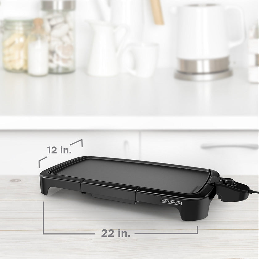 BLACK+DECKER Family-Sized XL Electric Griddle with Removable Drip Tray 🍁 All In One Marketplace Canada