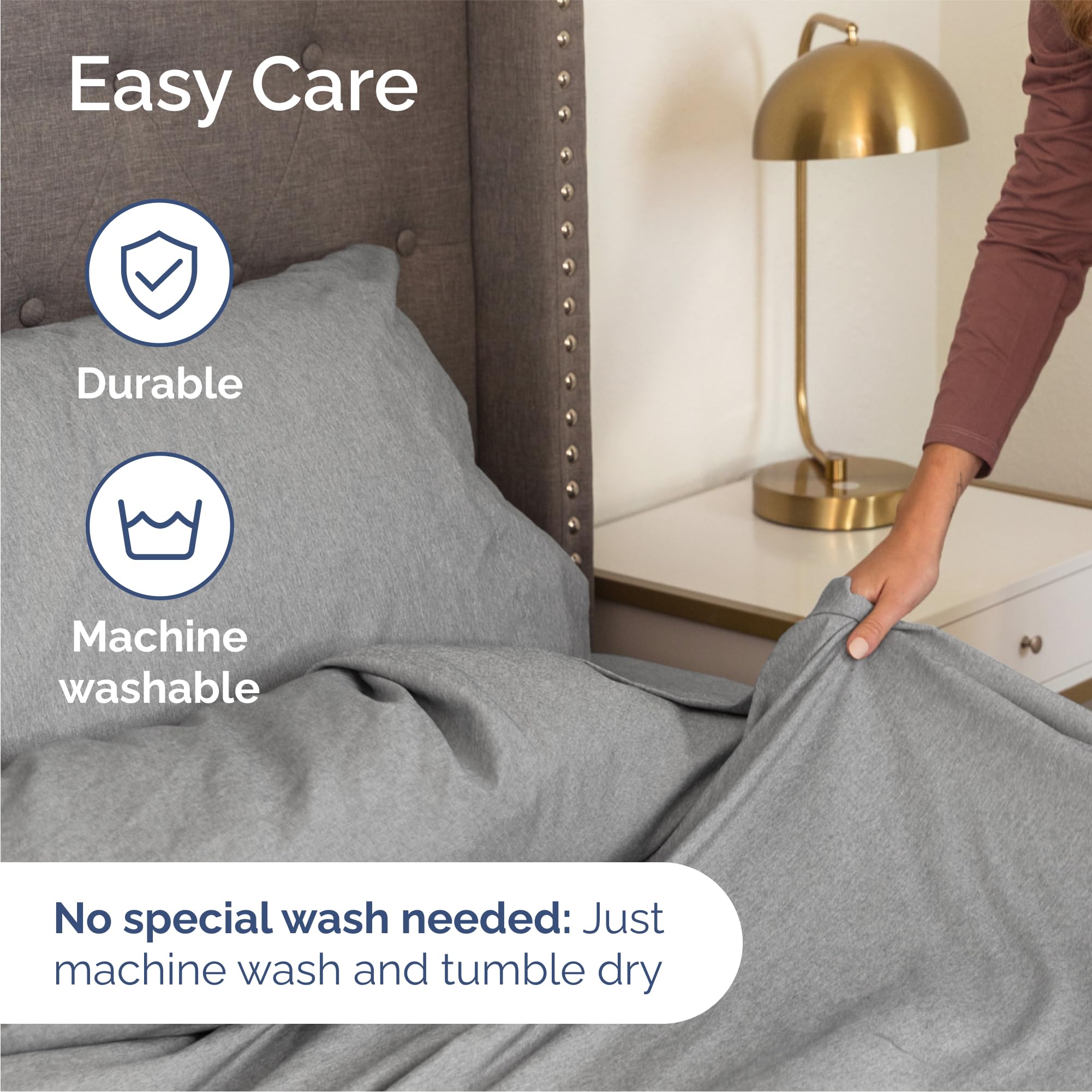 Queen Size 4 Piece Sheet Set - Comfy Breathable & Cooling Sheets - Hotel Luxury Bed Sheets for Women & Men - Deep Pockets, Easy-Fit, Soft & Wrinkle Free Sheets - Heathered Grey Oeko-Tex Bed Sheet Set 🍁 All In One Marketplace Canada