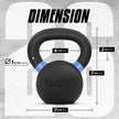 Yes4All Powder Coated Kettlebell Weights with Wide Handles & Flat Bottoms – 12kg/26lbs Cast Iron Kettlebells for Strength, Conditioning & Cross-Training 🍁 All In One Marketplace Canada