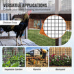 VEVOR Hardware Cloth, 48'' x 50' Galvanized Wire Mesh Roll, 19 Gauge Chicken Wire Fence Roll, Vinyl Coating Metal Wire Mesh for Chicken Coop Barrier, Rabbit Snake Fences, Poultry Enclosures 🍁 All In One Marketplace Canada