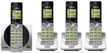 VTech DECT 6.0 Four Handset Cordless Phones with Caller ID, Backlit Keypads and Screens, Full Duplex Handset Speakerphones, Call Block, (Non ITAD Version) Silver/Black - CS6919-4 🍁 All In One Marketplace Canada