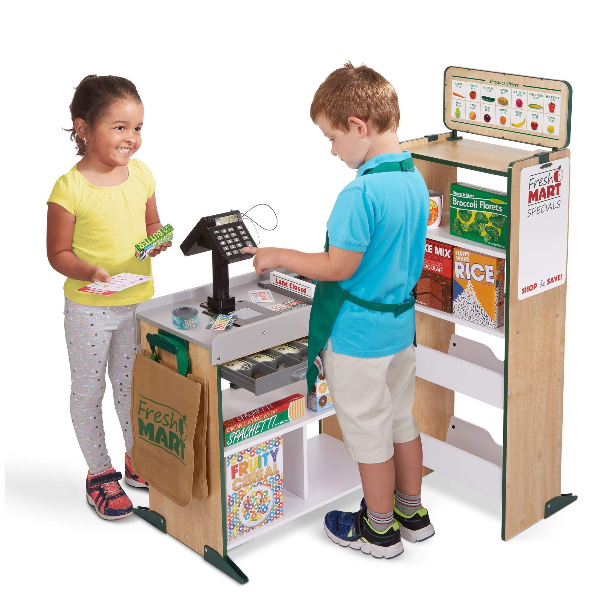 Melissa & Doug Fresh Mart Grocery Store Companion Pretend Play Food Set 🍁 All In One Marketplace Canada