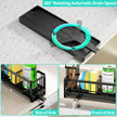 HapiRm Sponge Holder for Kitchen Sink - Self-draining Sink Caddy Organizer with Brush and Dishcloth Holders, Stainless Steel Kitchen Sink Organizers and Storage for Countertop 🍁 All In One Marketplace Canada