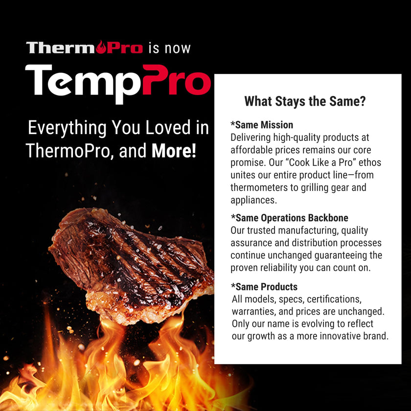 TempPro Digital Instant Read Meat Thermometer for Grilling Waterproof Kitchen Food Thermometer with Calibration Backlight Baking Bread Candy Thermometer Cooking Tools Utensils (Previously ThermoPro) 🍁 All In One Marketplace Canada