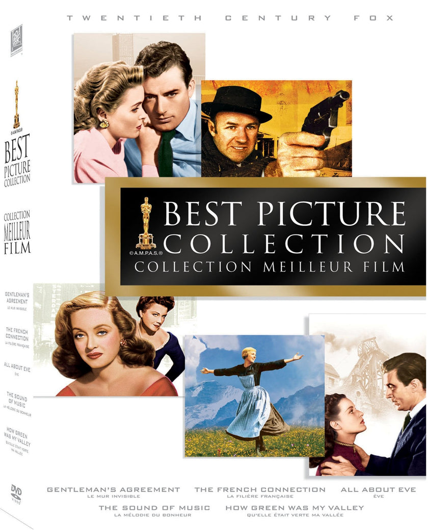 Best Picture Collection (Gentleman's Agreement / The French Connection / All About Eve / The Sound of Music / How Green Was My Valley) - DVD (Used)