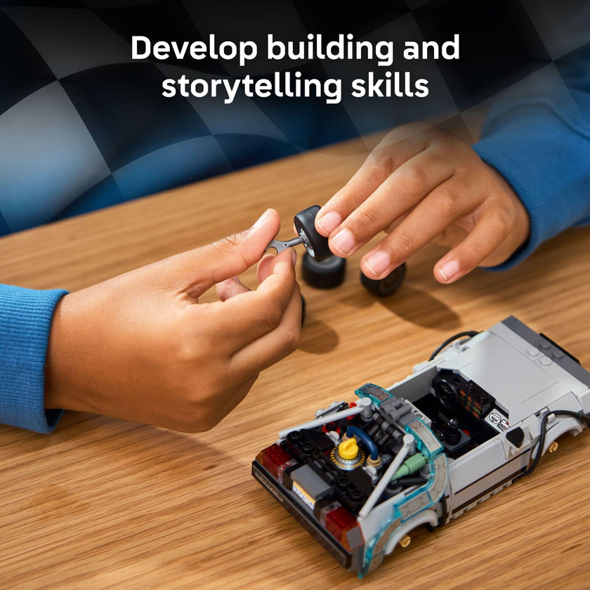 LEGO Speed Champions Time Machine from Back to The Future Building Toy for Kids - Pretend Play & Display Car Toy W/2 Build Modes for Boys & Girls, Ages 9+ - Gift Ideas for Birthdays & Fans - 77256 🍁 All In One Marketplace Canada