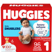 HUGGIES Diapers Size 1 - Huggies Little Snugglers Disposable Baby HUGGIES Diapers, 96ct, Giga Pack 🍁 All In One Marketplace Canada