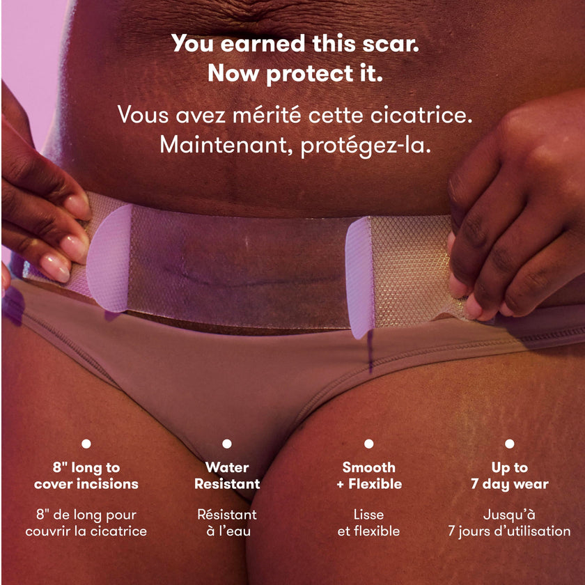 Frida Mom C-Section Silicone Strips, C-Section Recovery Must Have Scar Patches, Reusable Medical Grade Treatment for Keloid Scars, Includes Case & Pouch 🍁 All In One Marketplace Canada