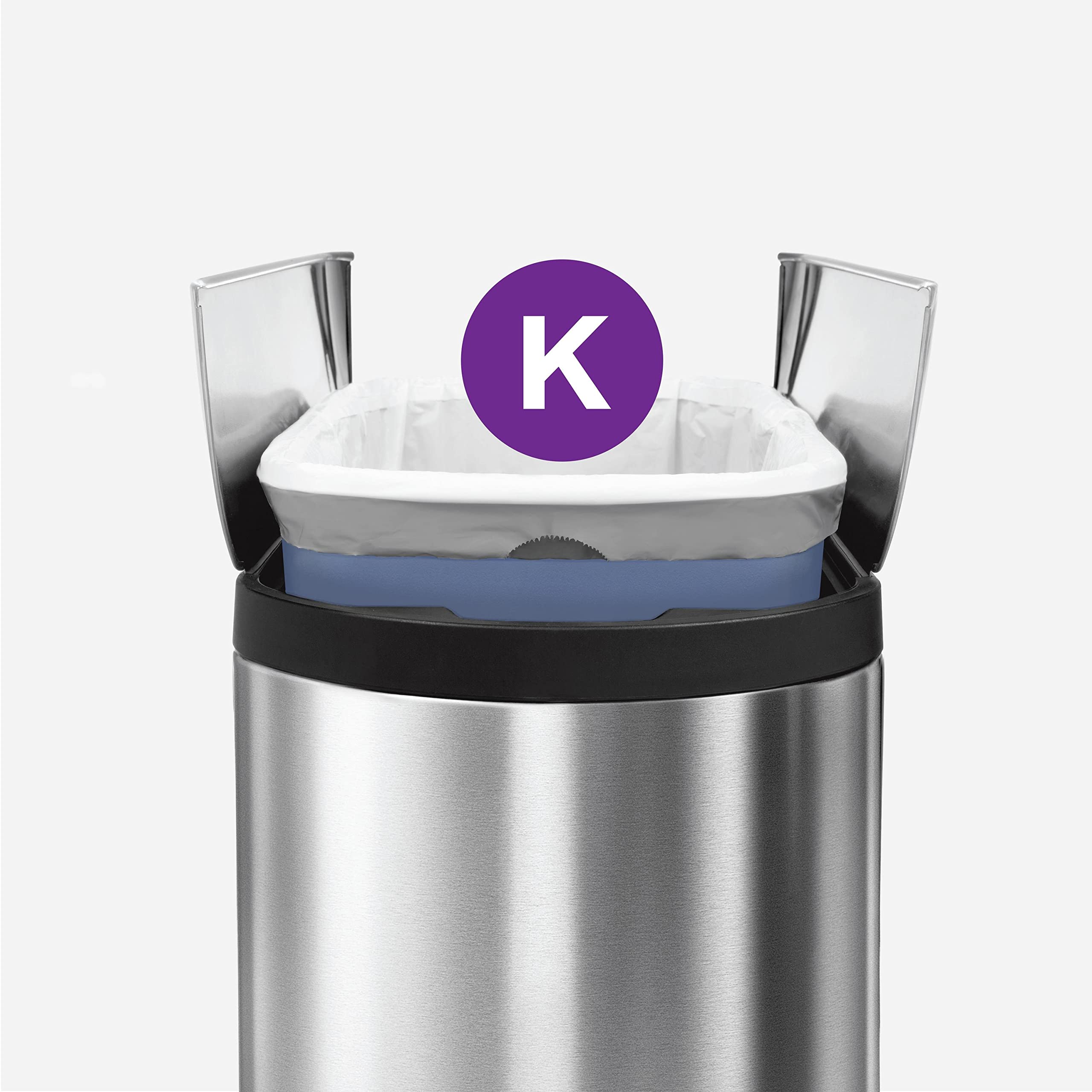 simplehuman Code K 60 Count, Dispenser Pack Custom Fit Liners, Drawstring Trash Bags, 35-45L / 9-12 Gallons, White 🍁 All In One Marketplace Canada