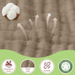 Infancie 100% Organic Cotton Muslin Hooded Baby Towels 2 Pack 81 X 81 CM Shower Towel Soft Breathable Lightweight Quick Dry Gentle On Baby Skin for Newborns and Infants 🍁 All In One Marketplace Canada