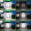 Solar Motion Sensor Light Outdoor, 2500LM 286 LED Solar Outdoor Lights with Power Display & Mode Indicators - 6500K Adjustable 3-Head Flood Light, IP65 Waterproof for Garden, Garage, Yard - 2 Pack 🍁 All In One Marketplace Canada