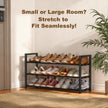 Roylvan 3-Tire Expandable Shoe Rack, 17