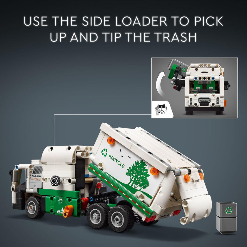 LEGO Technic Mack LR Electric Garbage Truck Toy, Buildable Kids Truck for Pretend Play, Great Gift for Boys, Girls and Kids Ages 8 and Up who Love Recycling Truck Toys and Vehicles, 42167 🍁 All In One Marketplace Canada